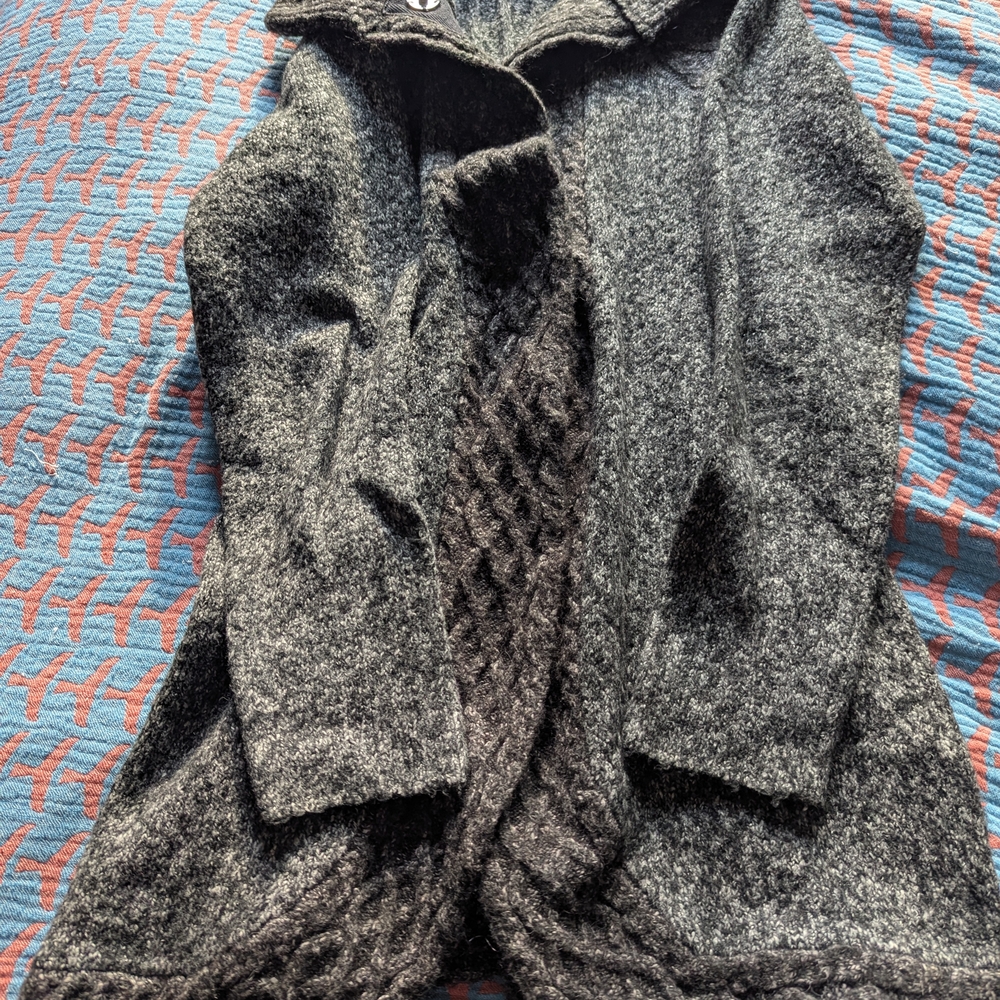 Gray Wool Blend Coat - image 1